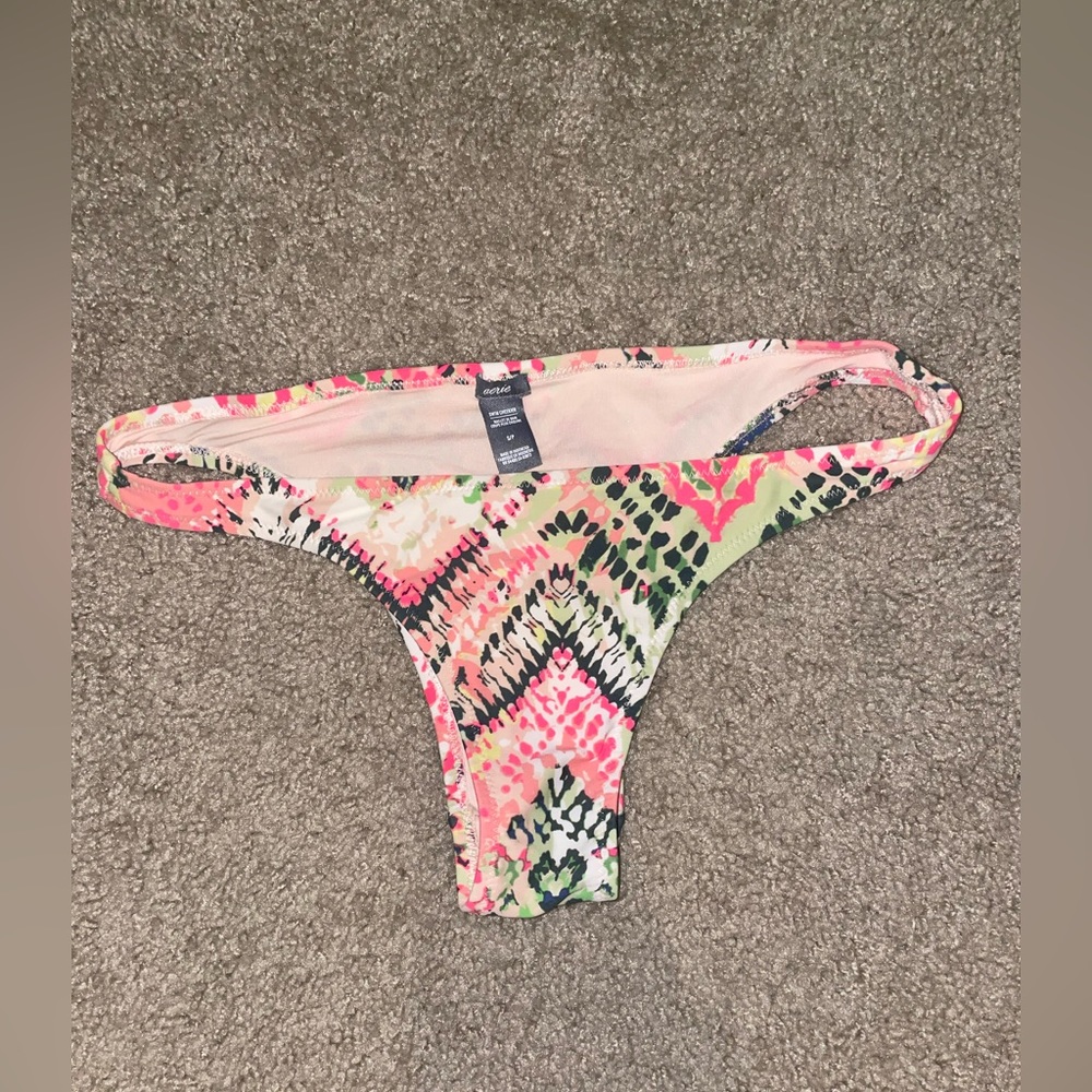 AERIE Aztec style cheeky swim bottoms